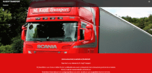 Foto van oude website.